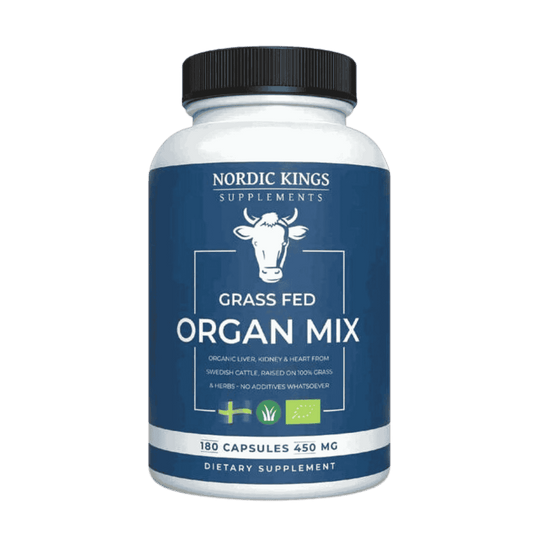 Mix Hovězích orgánů v grass-fed kvalitě BIO 180 kapslí