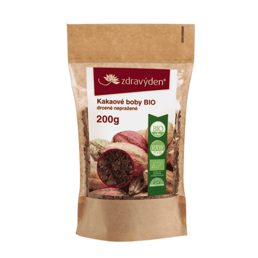 Kakaové boby drcené RAW BIO 200g