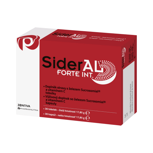 Sideral Forte (Sucrosomální železo) 30 kapslí